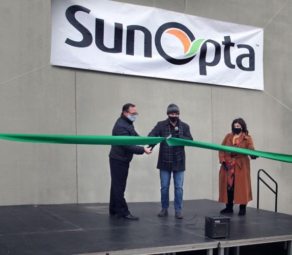 SunOpta ribbon cutting